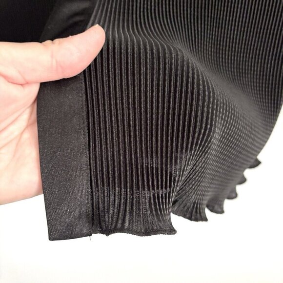 NEW Sleeper Black Origami Ribbed Long Sleeve Button Top Size Large Pajama Shirt - Picture 8 of 13